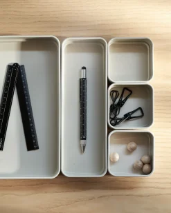 Skrivbordsförvaring Mono 24x8cm Beige