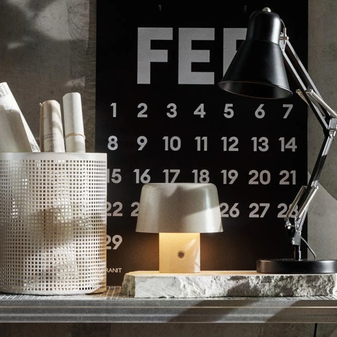 Skrivbordslampa Svart