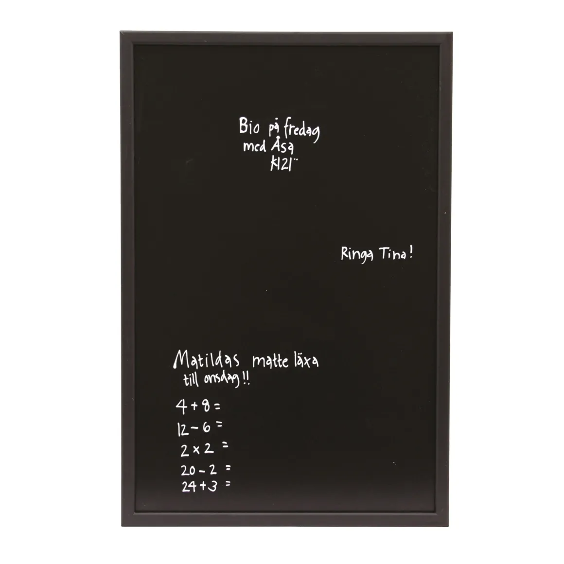 Skrivtavla 40x60cm Svart