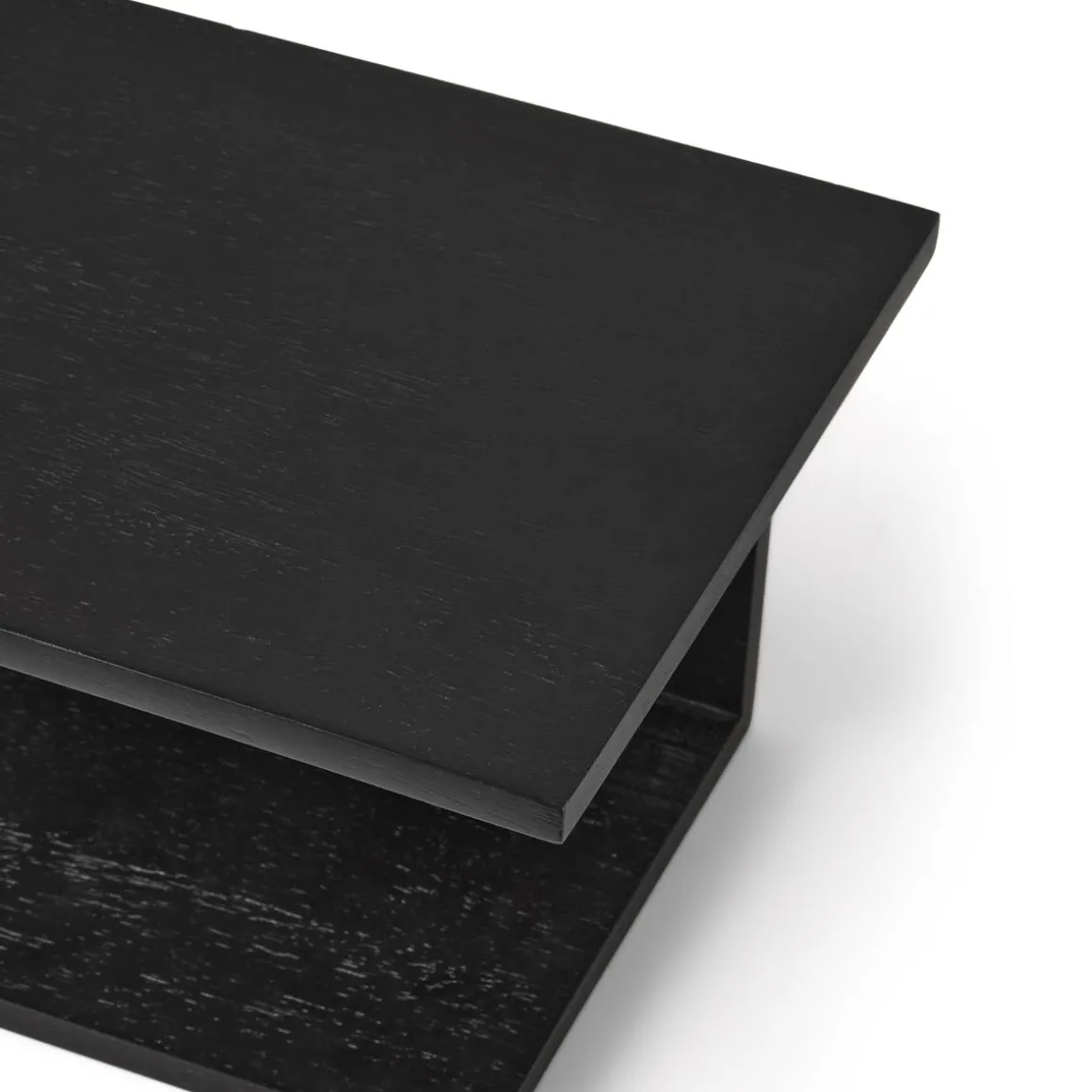 Sängbord Vägghängt Trä Svart