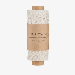 Snöre Hampa 60cm Vit