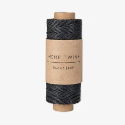 Snöre Hampa 60m Svart