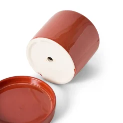 Stengodskruka / Fat Glaserad 17,5cm Orange