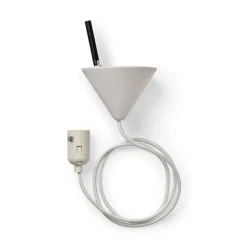 Takupphänge Textil E27 1,4m Vit