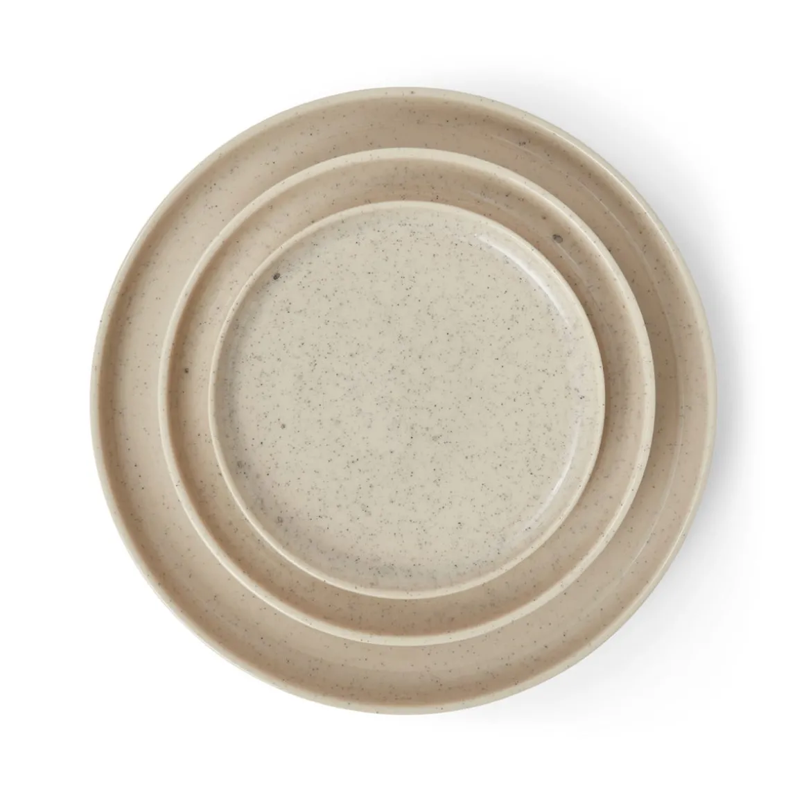 Tallrik Bruno 28cm Stengods Spräcklig Beige