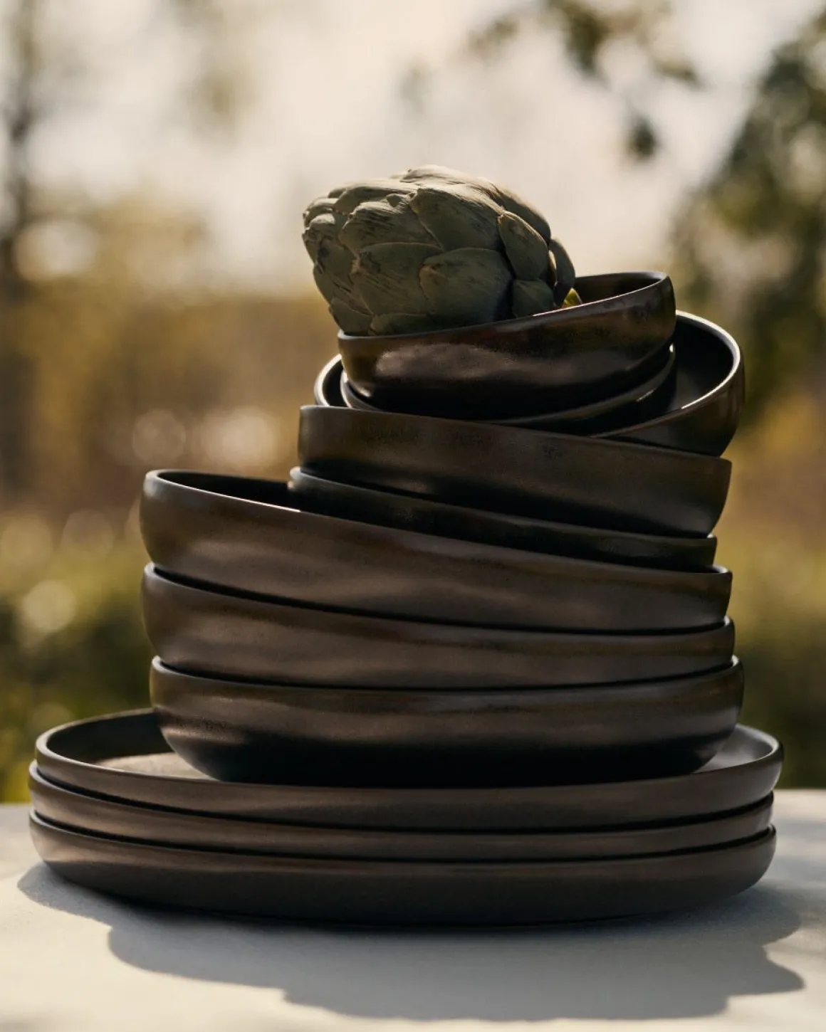 Tallrik Bruno Stengods 28cm Brun