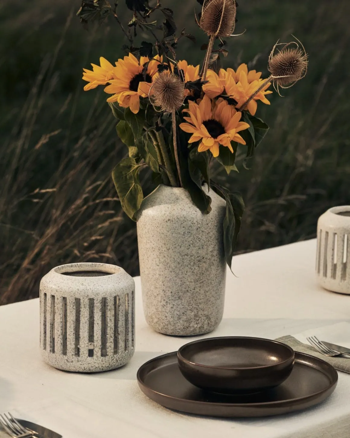 Tallrik Bruno Stengods 28cm Brun