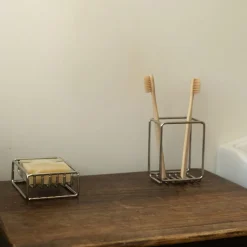 Tandborsthållare Steel 8x5,5cm