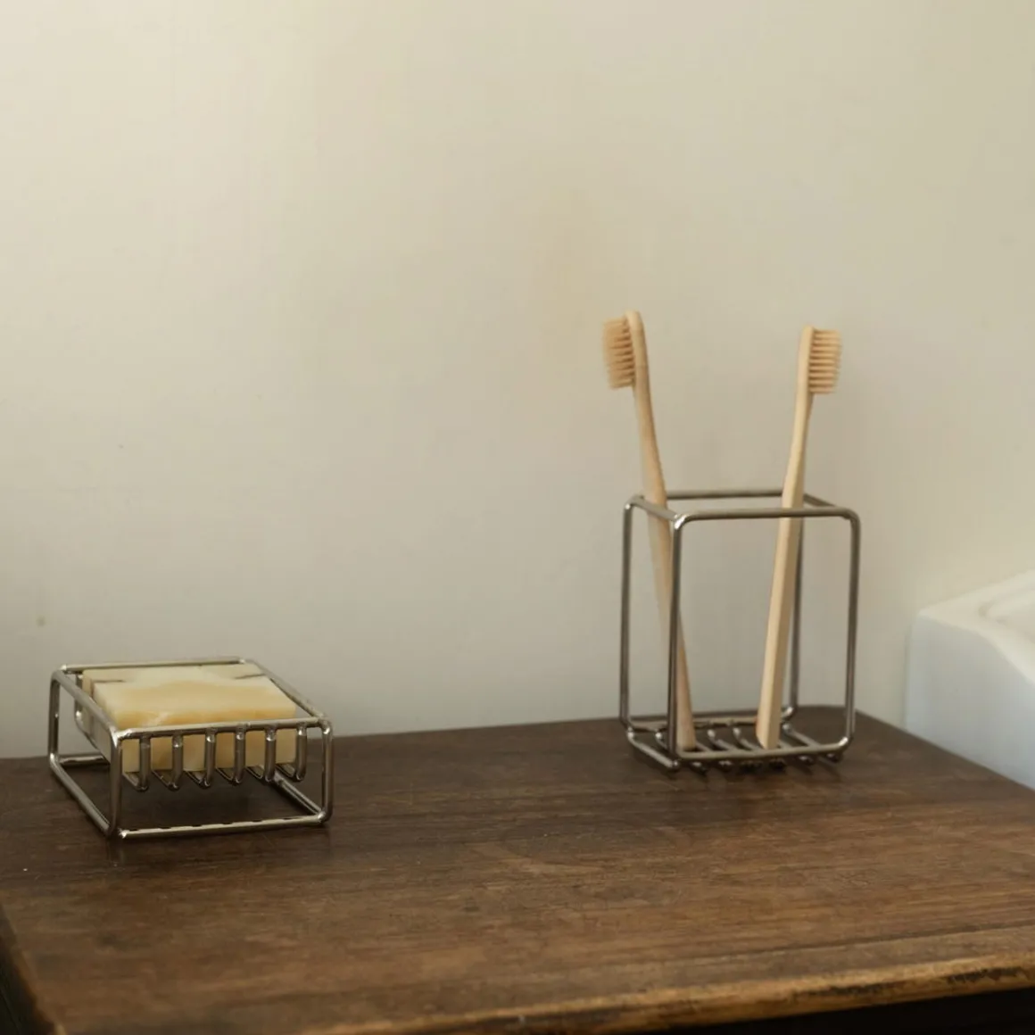 Tandborsthållare Steel 8x5,5cm