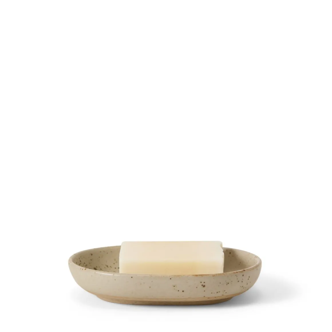 Tvålfat Ovalt 13x9,5cm Porslin Beige