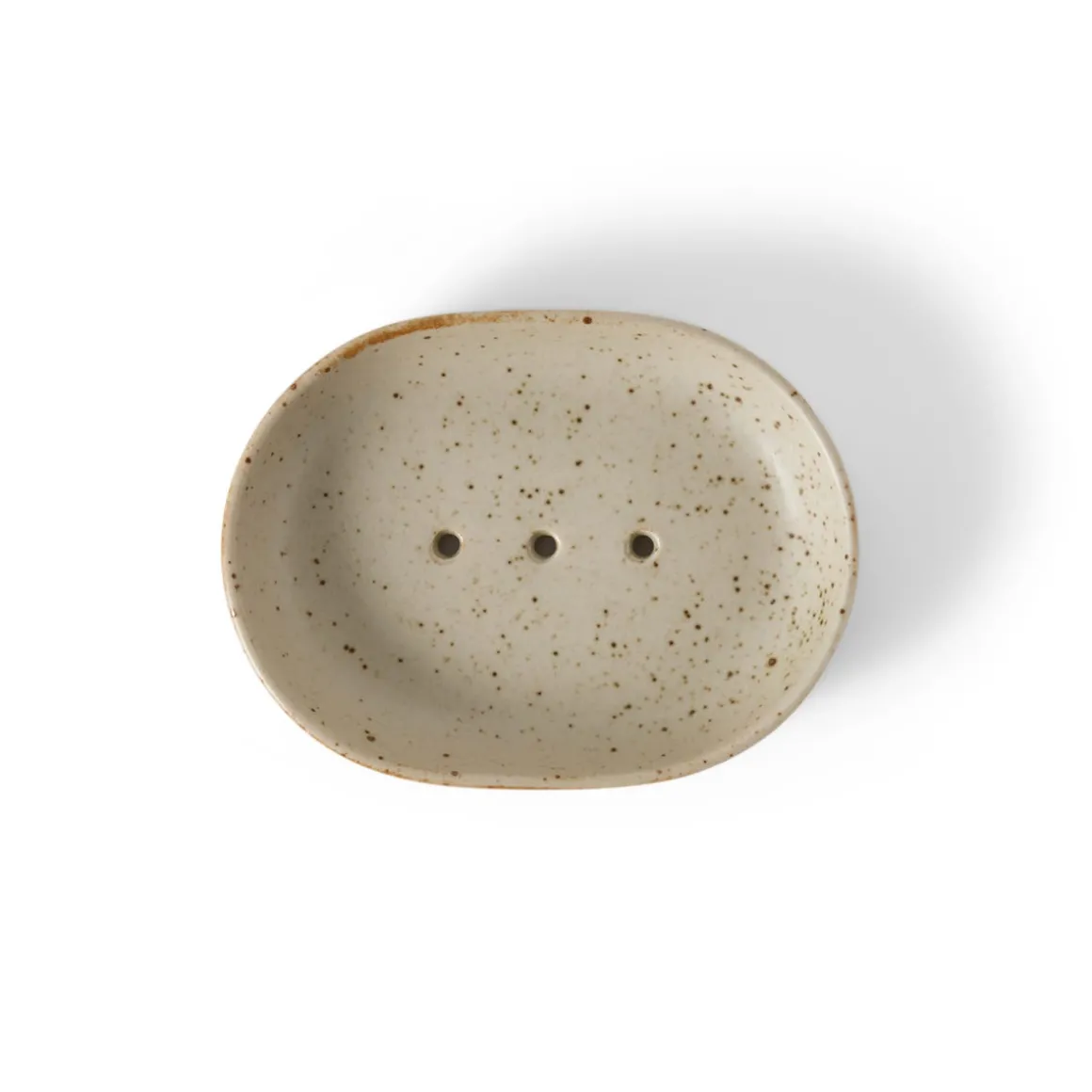 Tvålfat Ovalt 13x9,5cm Porslin Beige