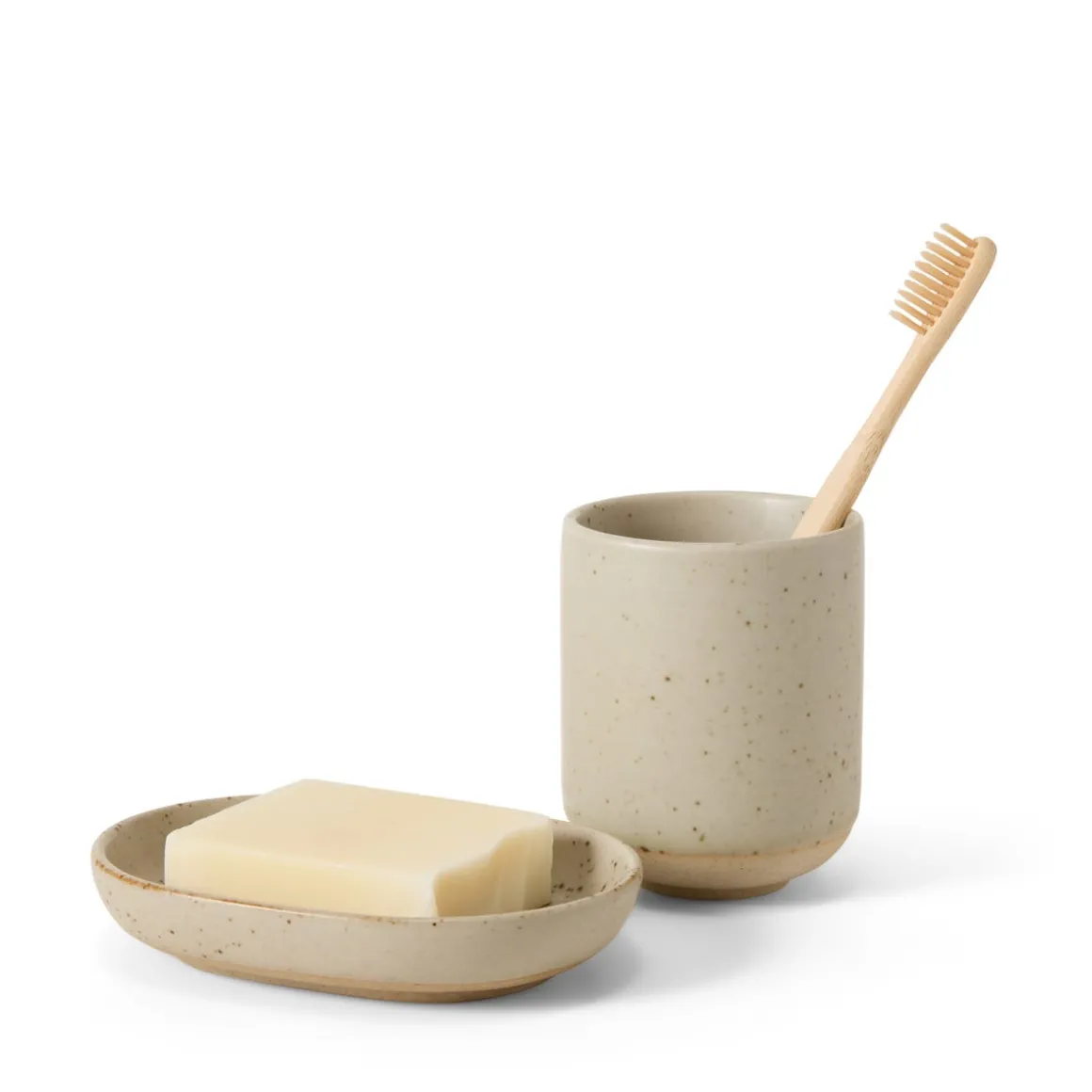 Tvålfat Ovalt 13x9,5cm Porslin Beige