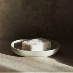 Tvålfat Ovalt 13x9,5cm Porslin Beige