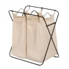 Tvättkorg Noa Metall/Kanvas 2 tvättpåsar