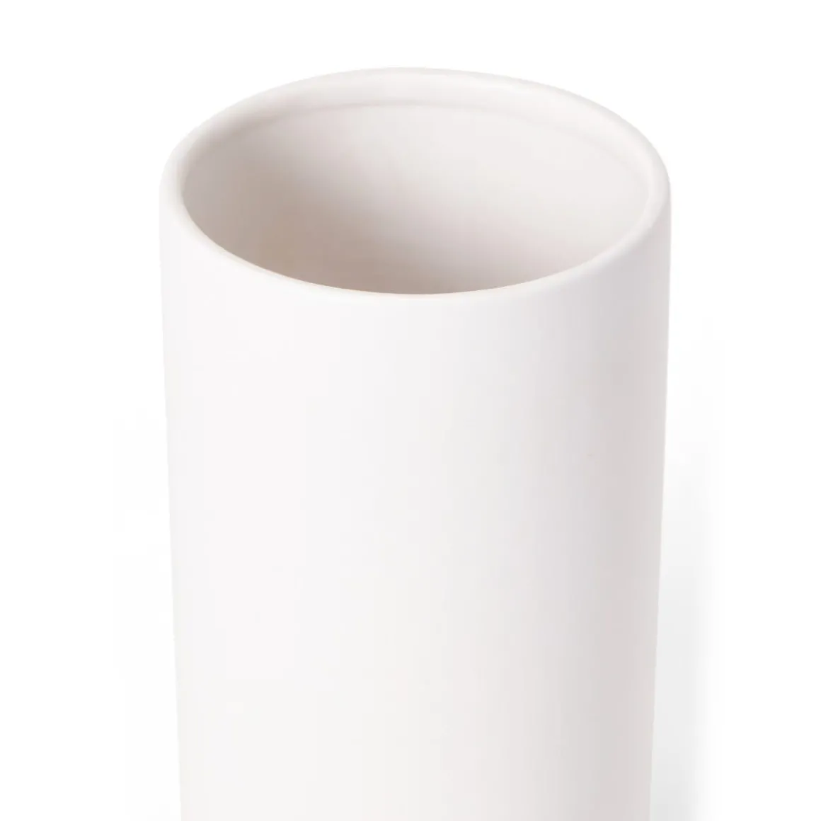 Vas Keramik Lovisa Cylinder 11x26cm Vit