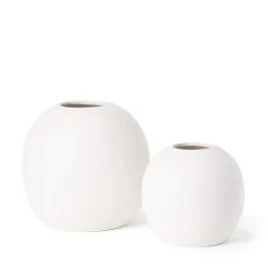 Vas Keramik Lovisa Rund Liten 15x14cm Vit