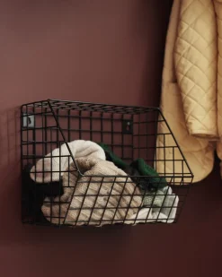 Väggkorg Rutnät 22x30cm Svart